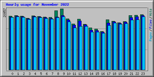 Hourly usage for November 2022